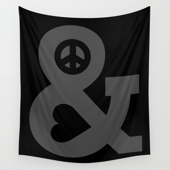 Peace and Love Wall Tapestry