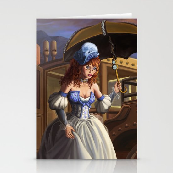 Steampunk Cinderella Stationery Cards