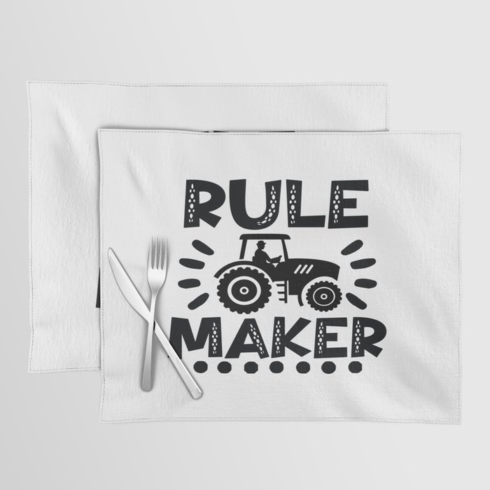 Rule Maker Farm Tractor Placemat
