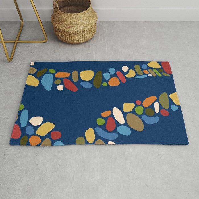 Color stones path collection 1 Rug