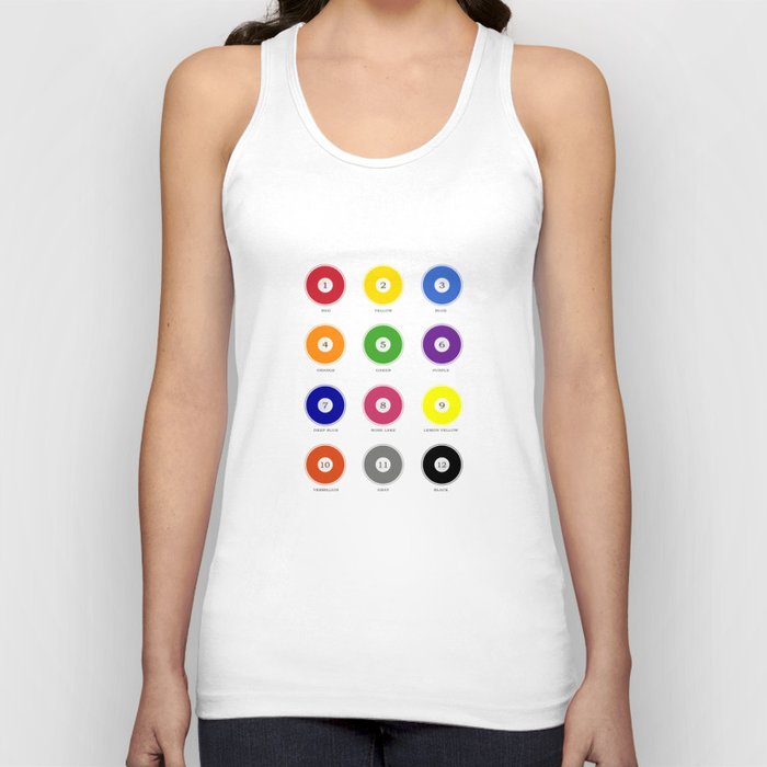 Re-make of Plate 1 from The color printer  by John F. Earhart, 1892 (refreshed interpretation) Tank Top