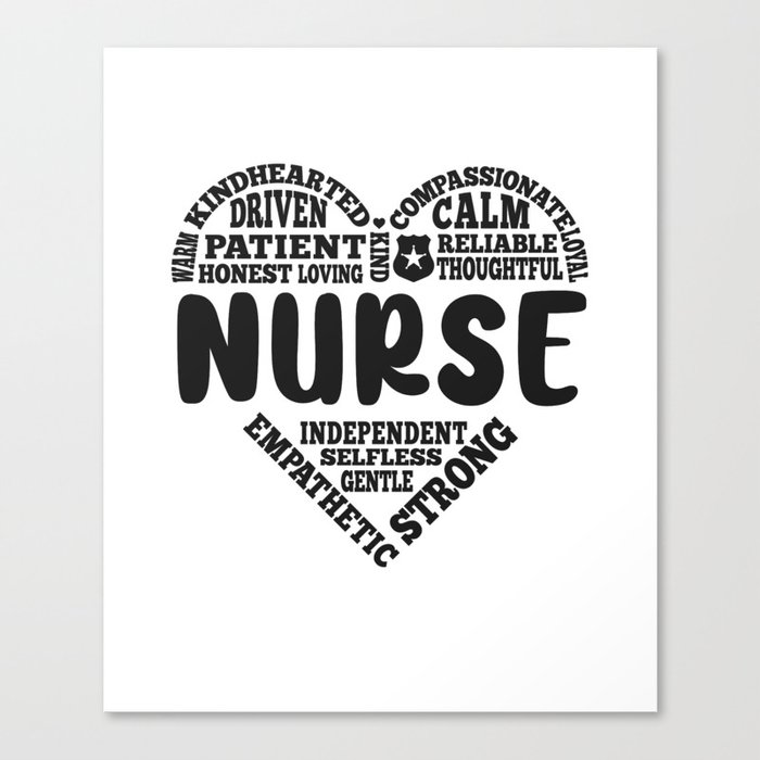 Nurse love Canvas Print