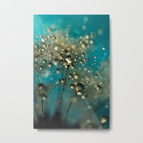 Bold Blue Dandy Sparkles Metal Print