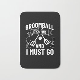 Broomball Stick Game Ball Player Bath Mat