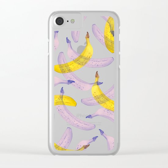 Banana Under Srcutiny #society6 #decor #buyart Clear iPhone Case