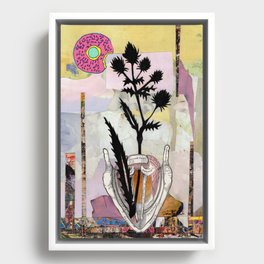 Thistle in Throat Framed Canvas