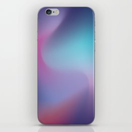 Aurora Ice Purple/Blue Gradient Mesh iPhone Skin