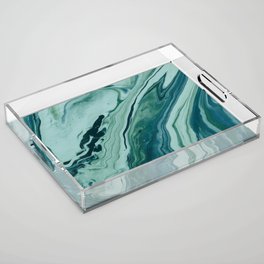 Blue Planet Marble Acrylic Tray