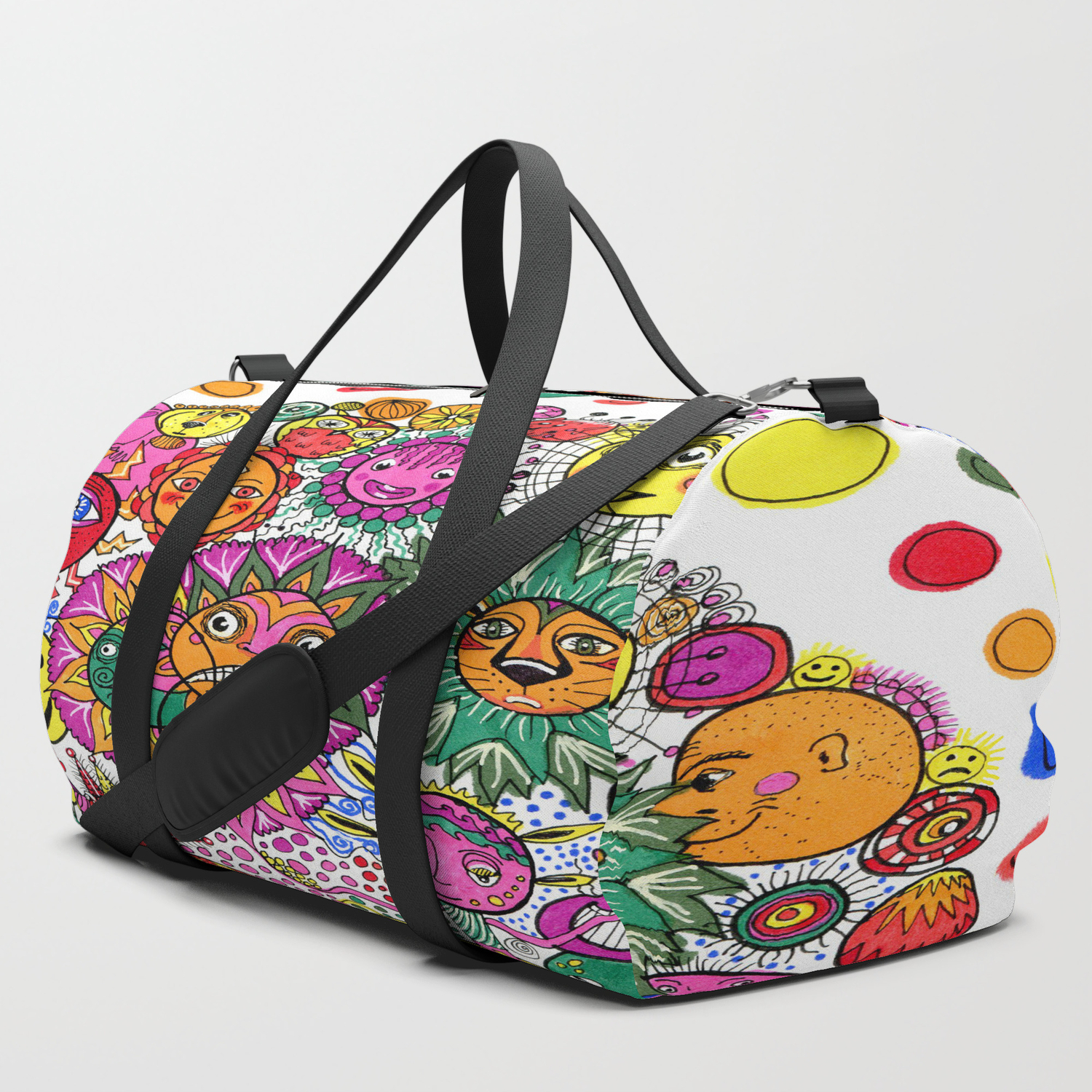 circular duffle bag