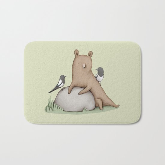 Bear & Birds Bath Mat