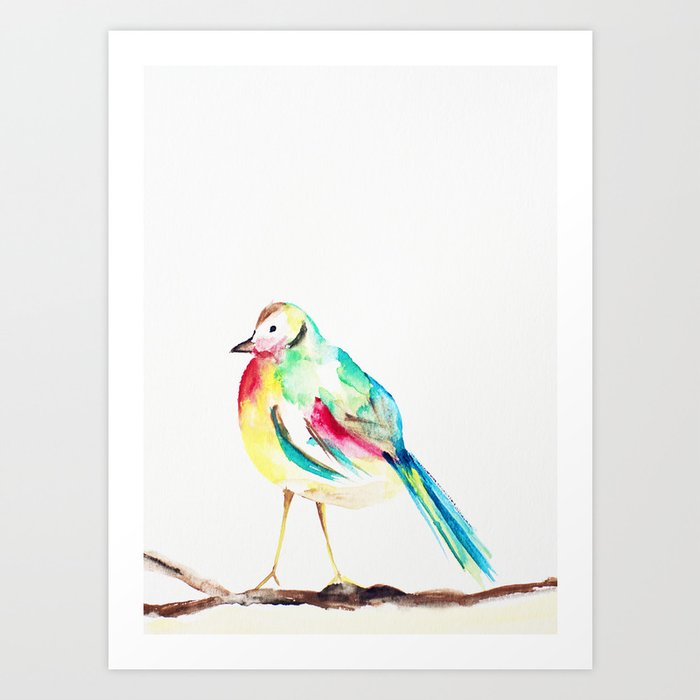 Fat Bird Art Print by Aniko Levai | Society6