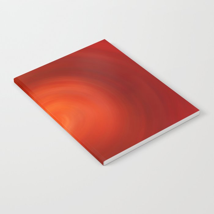 Abstract red fluid swirl Notebook
