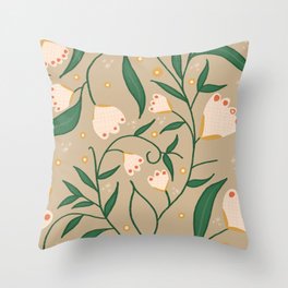 Meadow Spring Floral Sand Throw Pillow