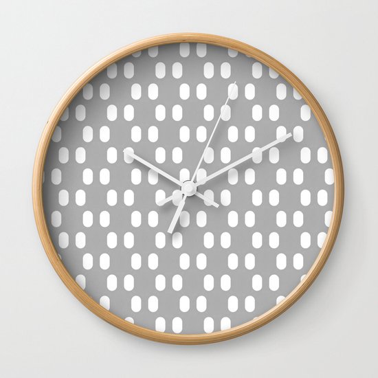 Aelbrecht Grey Pattern Wall Clock