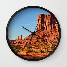 Monument Valley The Mittens Mountain Wall Clock