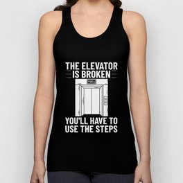 Elevator Buttons Mechanic Technician Door Lift Unisex Tank Top
