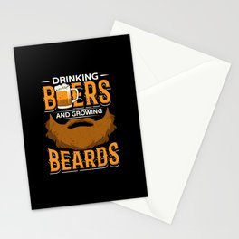 Beers And Beards Stationery Card
