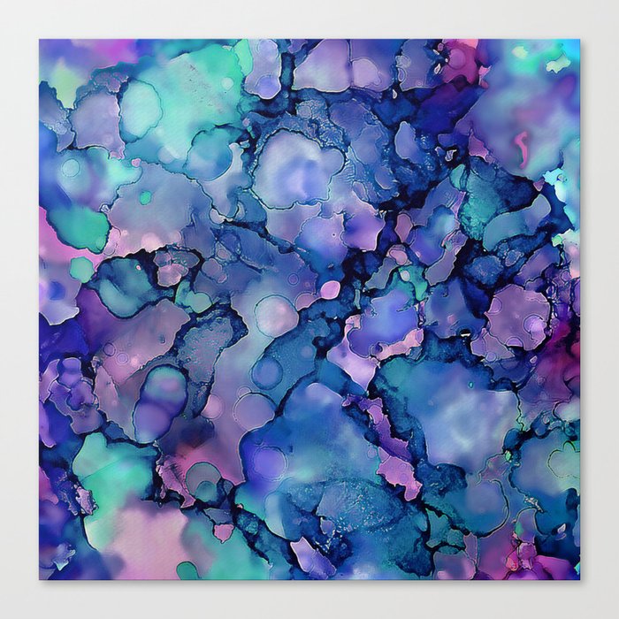 Abstract Alcohol Ink Painting 2 Canvas Print By Klaraacel Society6
