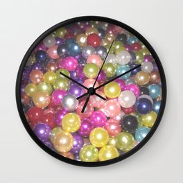 Rainbow beads Wall Clock
