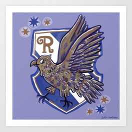 Ravenclaw House Crest Art Print