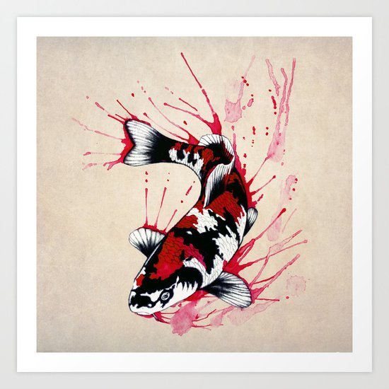 Koi Art Print