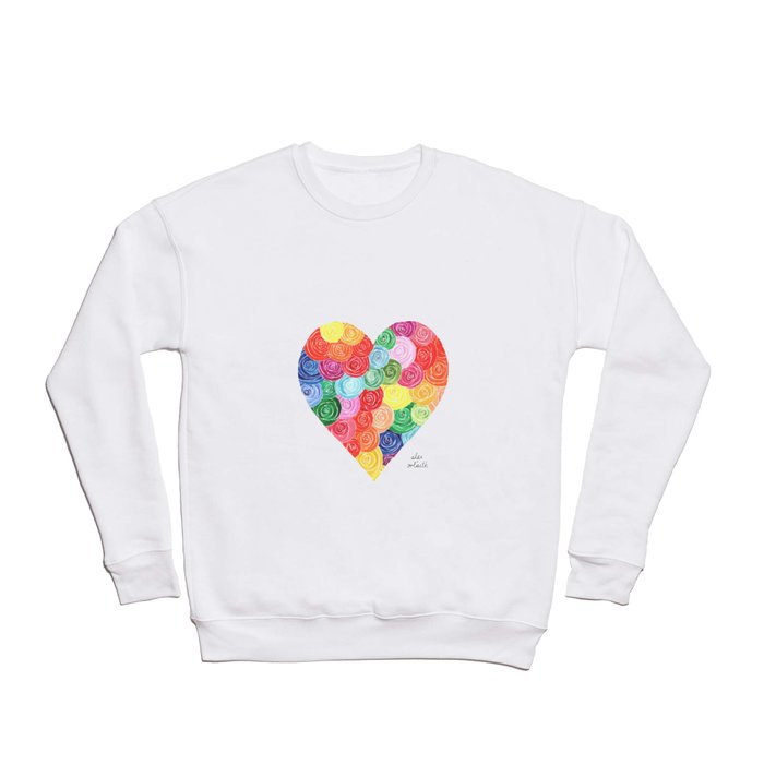 Rose Heart Crewneck Sweatshirt