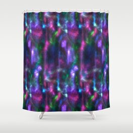 Awakened Nebula ~ Colorful Abstract Fractal Art Shower Curtain