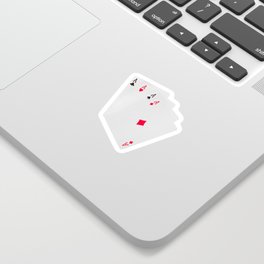 Poker cards Sticker
