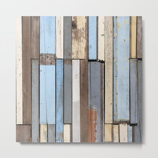 Vintage Wood Metal Print