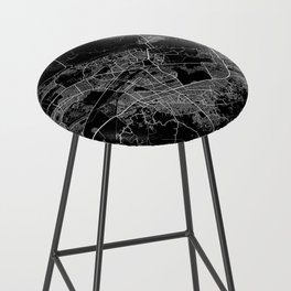 Kanpur City Map of Uttar Pradesh, India - Full Moon Bar Stool