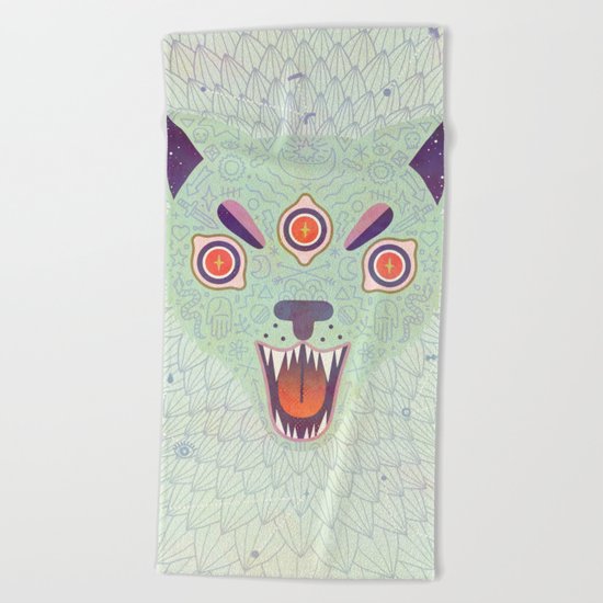 Cosmic Cat Beach Towel