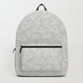 Bicycle 2 Backpack | Vehicle, Ride, Vintage, Sports, Ink Pen, Wheels, Circles, Grey, Cyclist, Fun 