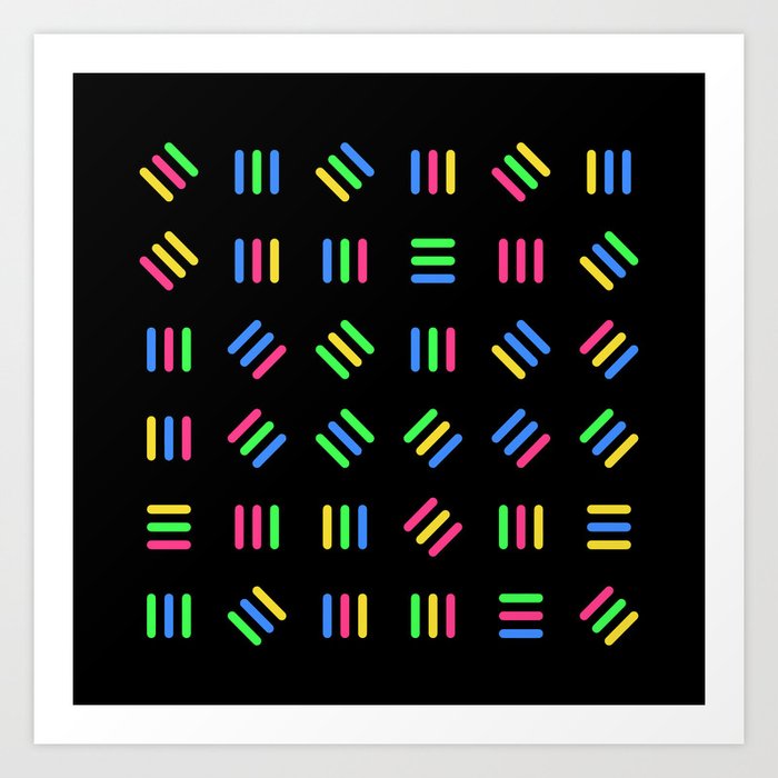 Licorice Black Allsorts Art Print