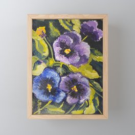 Violets Framed Mini Art Print