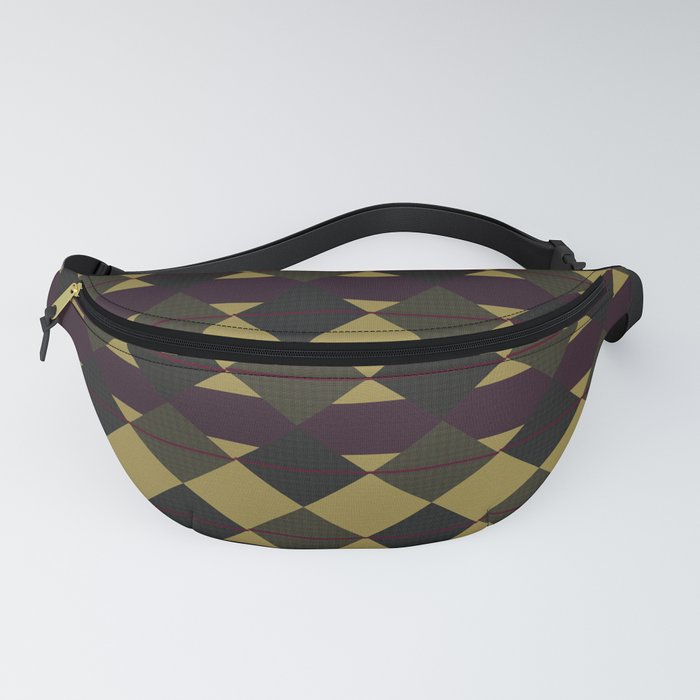 Checkered Brown Plaid Fanny Pack