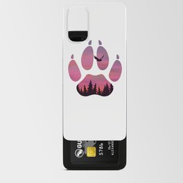 sunset in a wolf paw  Android Card Case