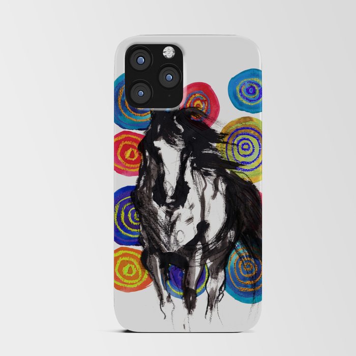 Wild horse with the rings iPhone Card Case