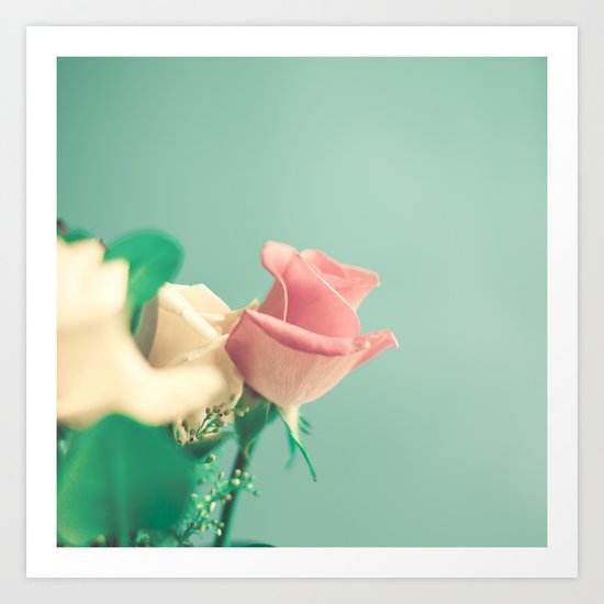 Pale Pink Rose Art Print