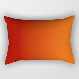 Ombre in Red Orange Rectangular Pillow