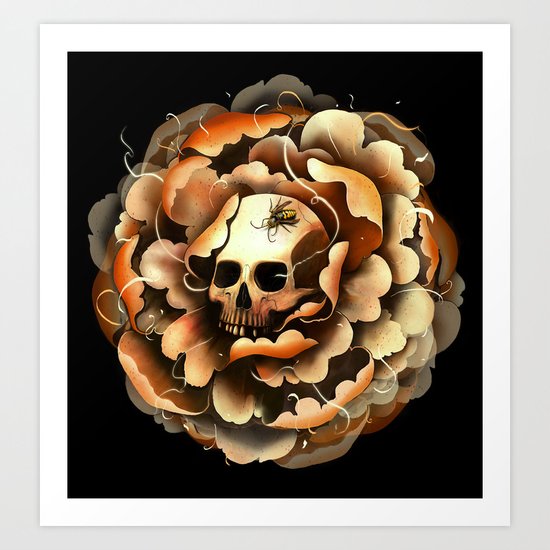 Death Blooms Art Print