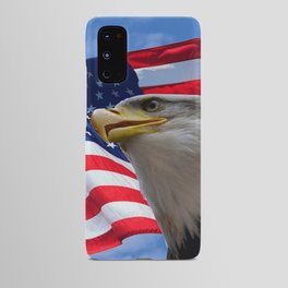 American Flag and Bald Eagle Android Case
