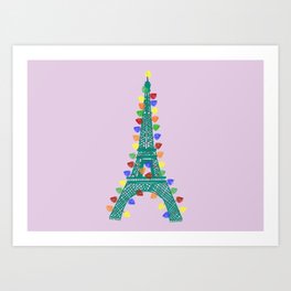 Holidays in Paris Art Print