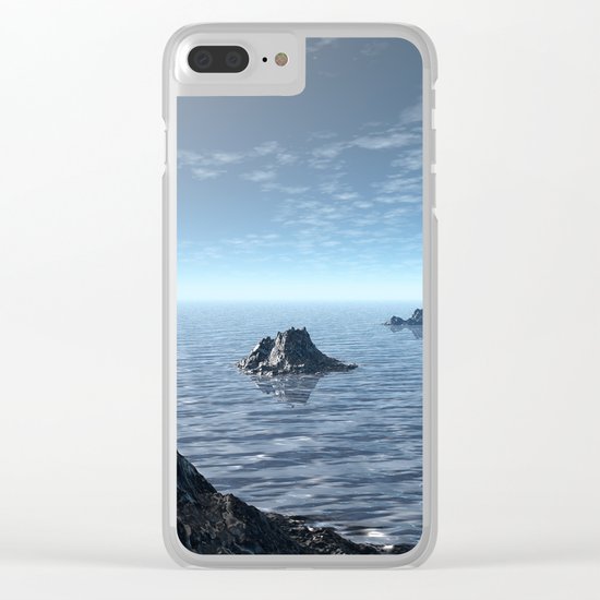 Ocean Island Chain Clear iPhone Case