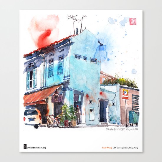 Paul Wang, “Pahang Street, Singapore” Canvas Print
