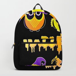 Halloween party crew owls Scary owl Backpack