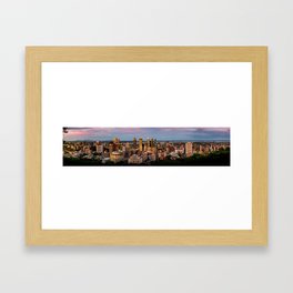 Montreal Panoramic View Framed Art Print