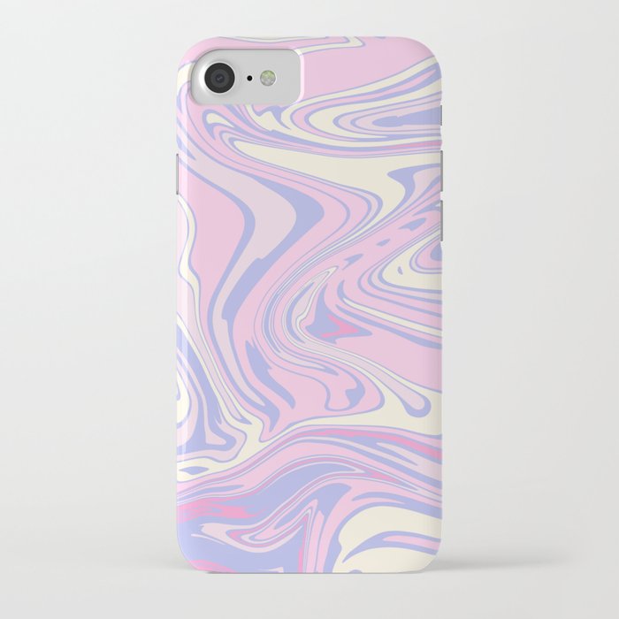 liquid distortion_barbie pastels iPhone Case