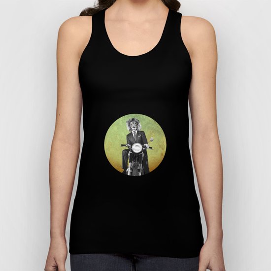 Lion biker Unisex Tank Top
