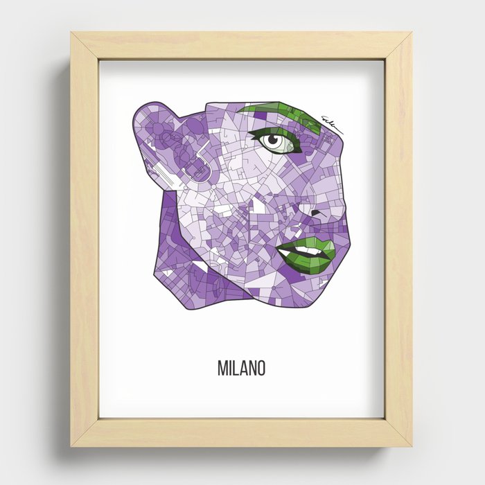 CityFace - Milano Recessed Framed Print