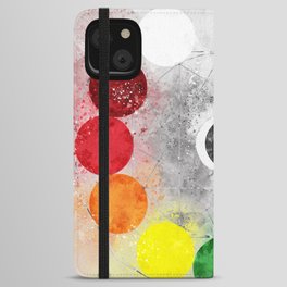 Chakra colors and moon - color wheel 2  iPhone Wallet Case